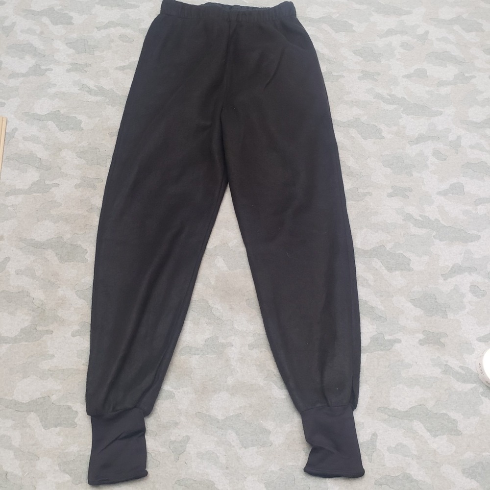 Vintage Columbia Jogger Pants Mens 25x28 Black Fleece Drawstring Outdoors